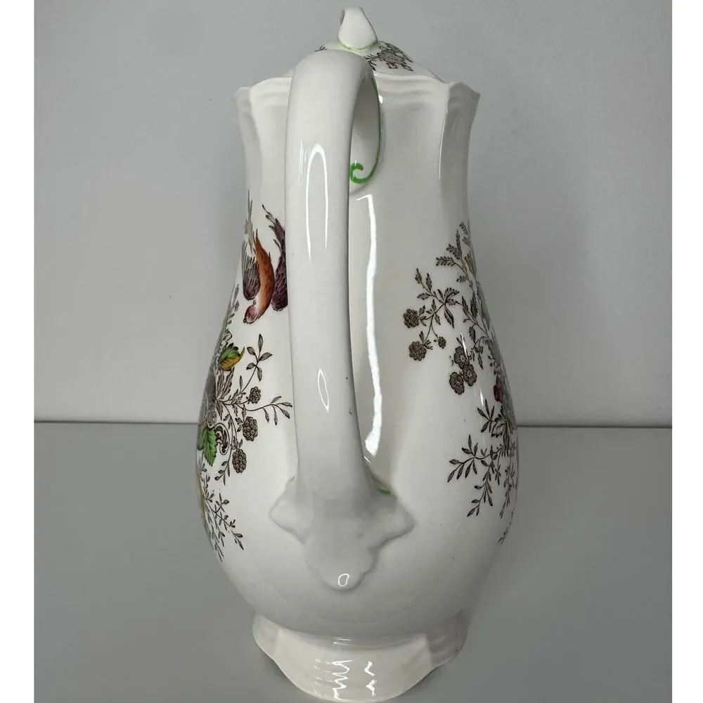 Royal Doulton Hampshire D6141 Coffee Pot Circa 1840 Floral England Vintage